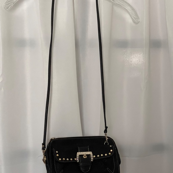 Kathy Van Zealand Jacquard Black Crossbody Bag - Picture 2 of 15